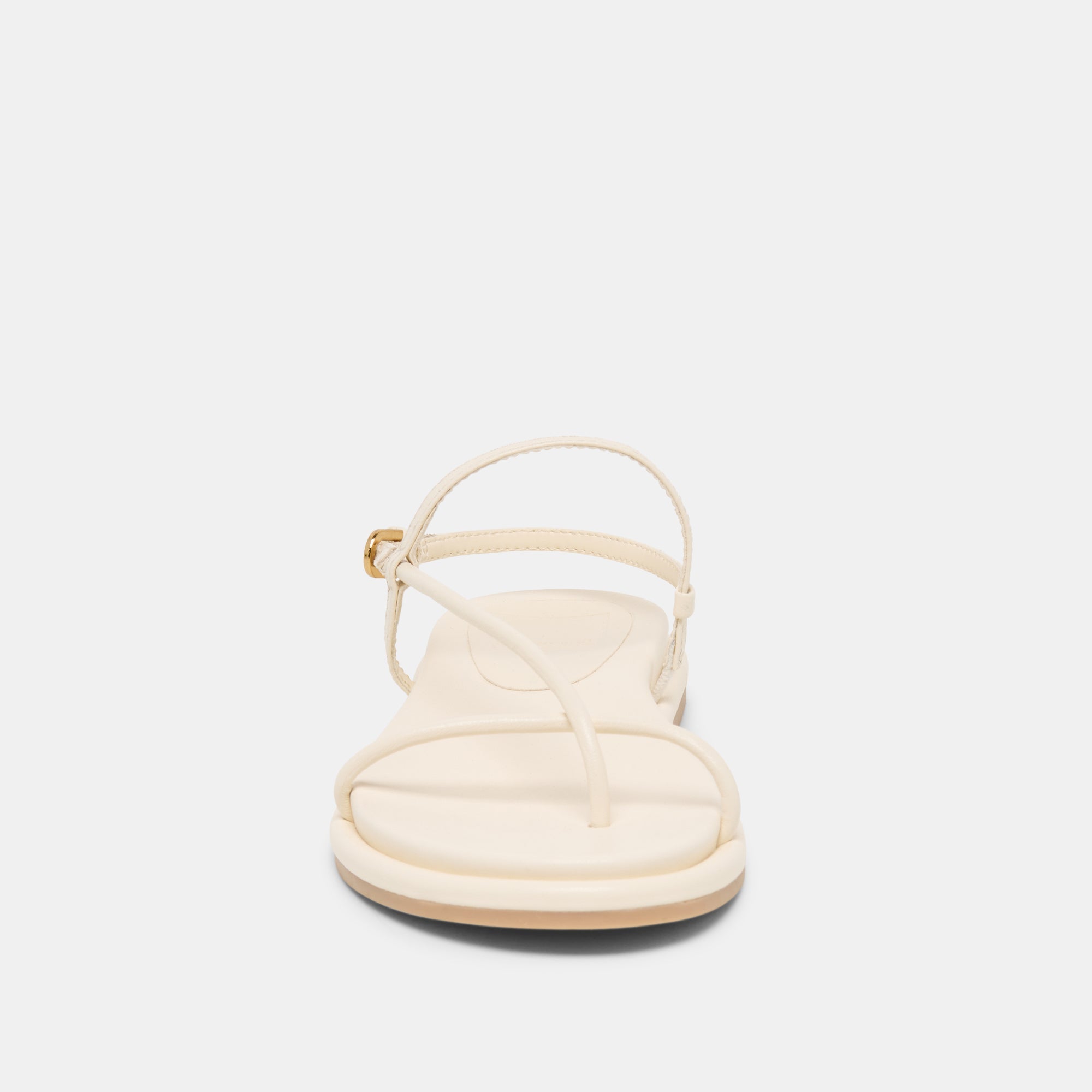 Dom Off White Leather Sandals