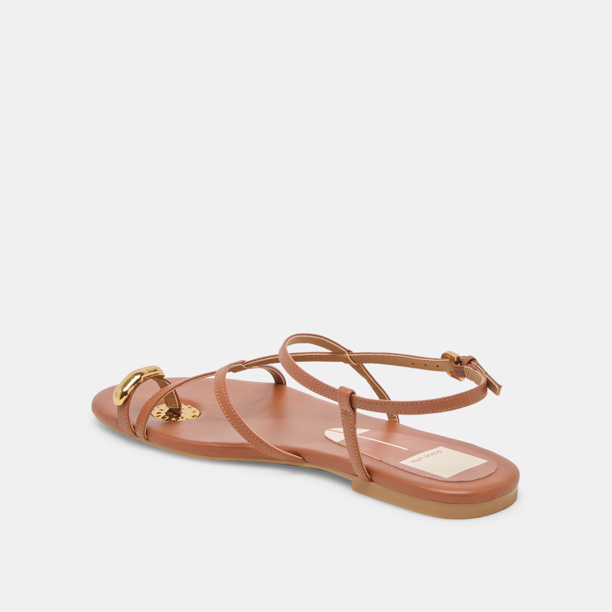 KESHA SANDALS COGNAC LEATHER
