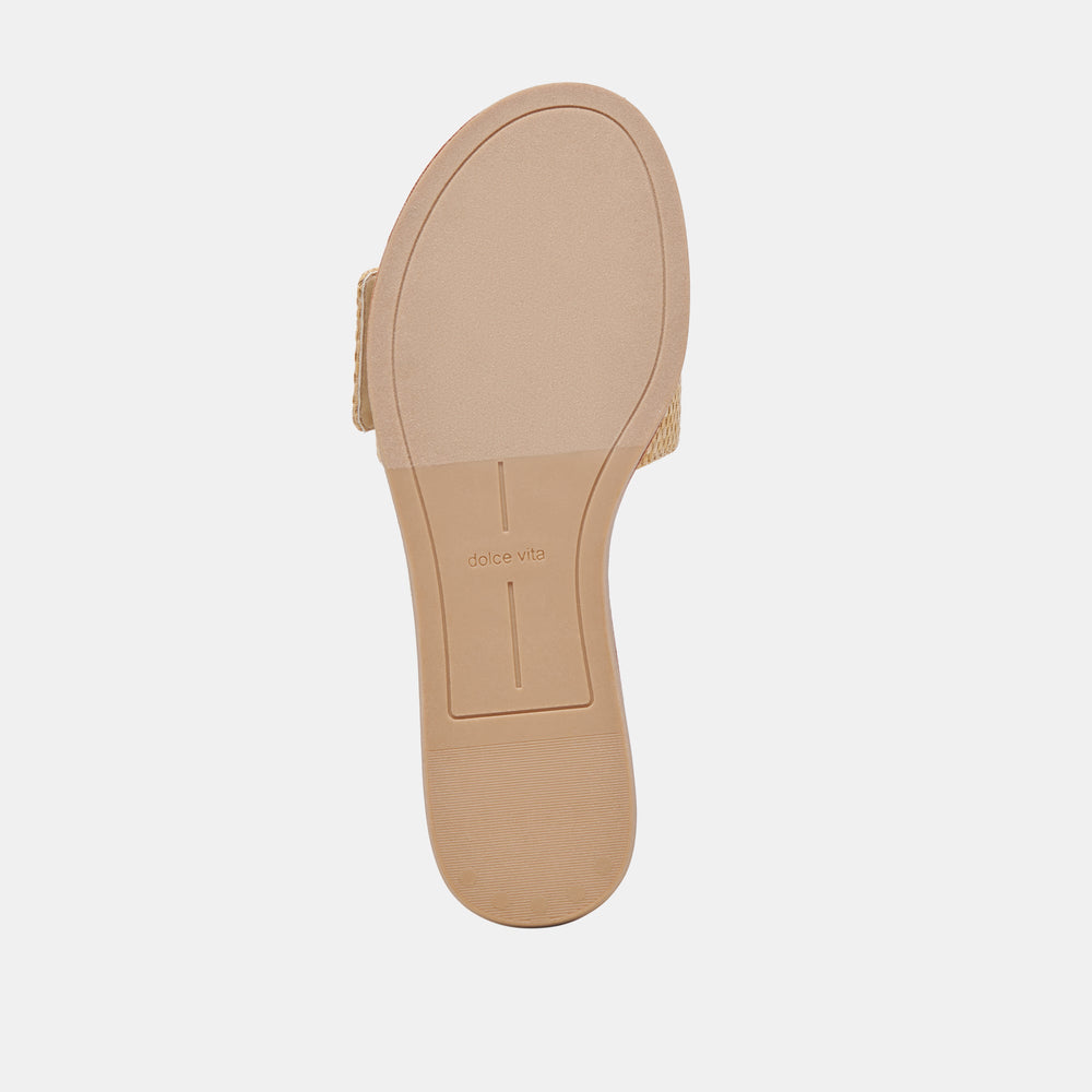 DANNA SANDALS NATURAL RAFFIA