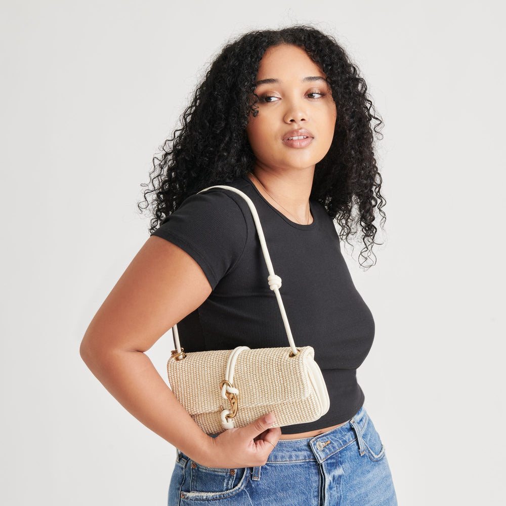 Alice Natural Raffia Shoulder Bag