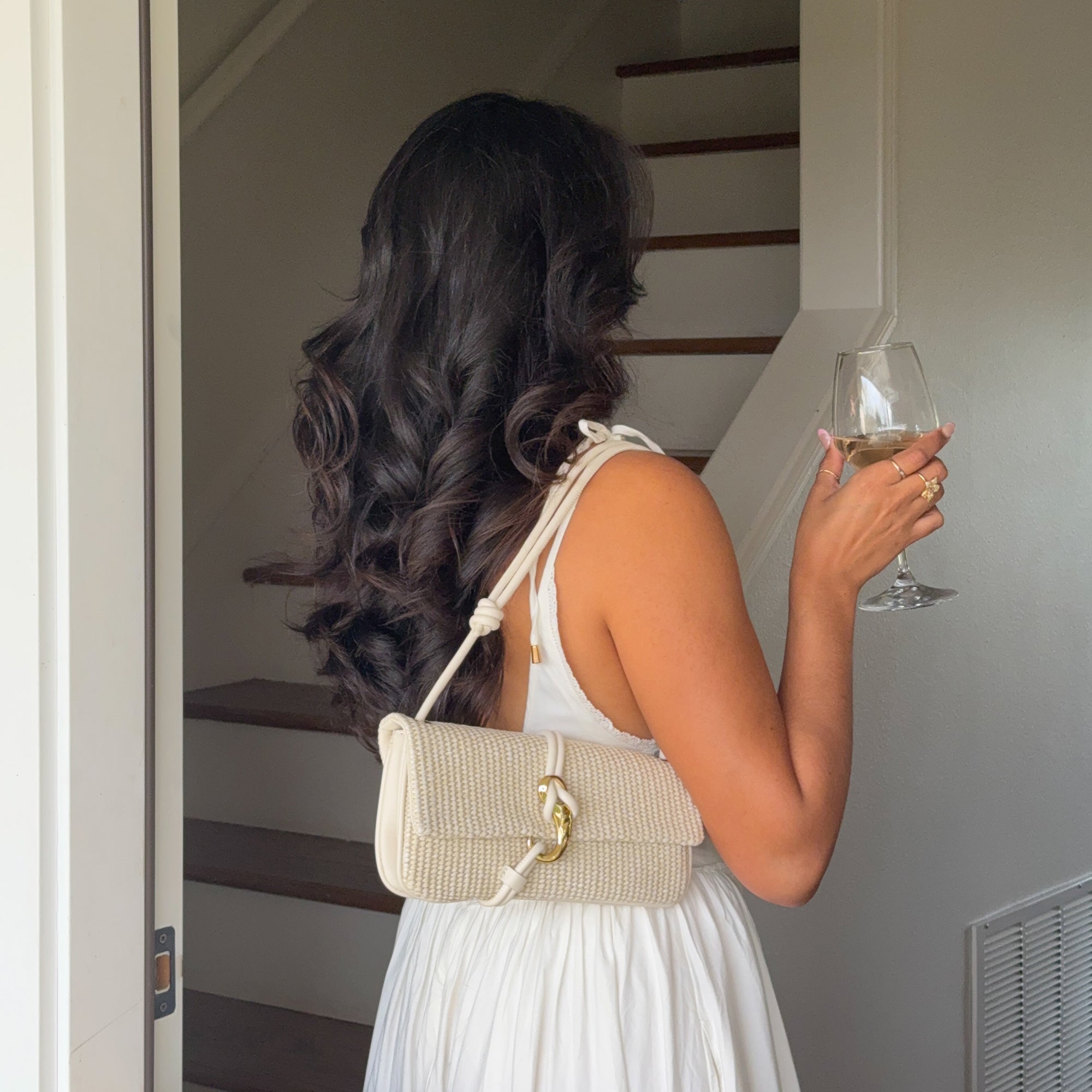 Alice Natural Raffia Shoulder Bag