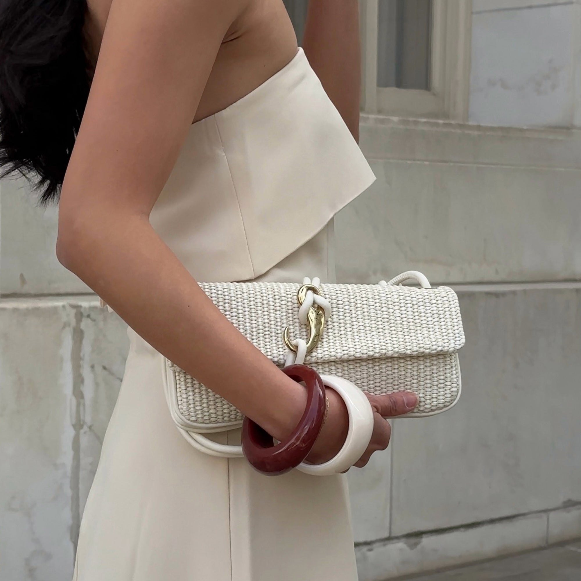 Alice Natural Raffia Shoulder Bag