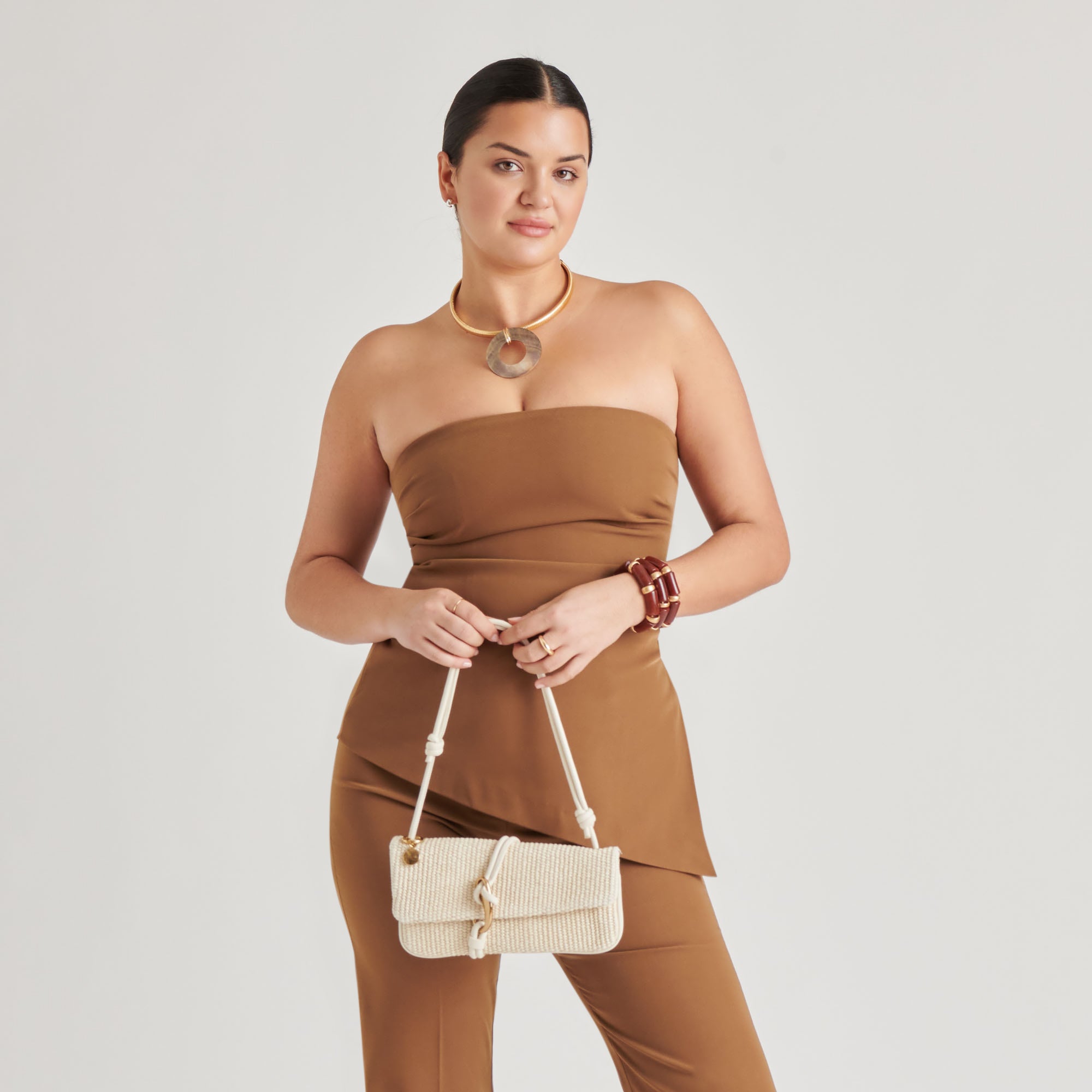 Alice Natural Raffia Shoulder Bag