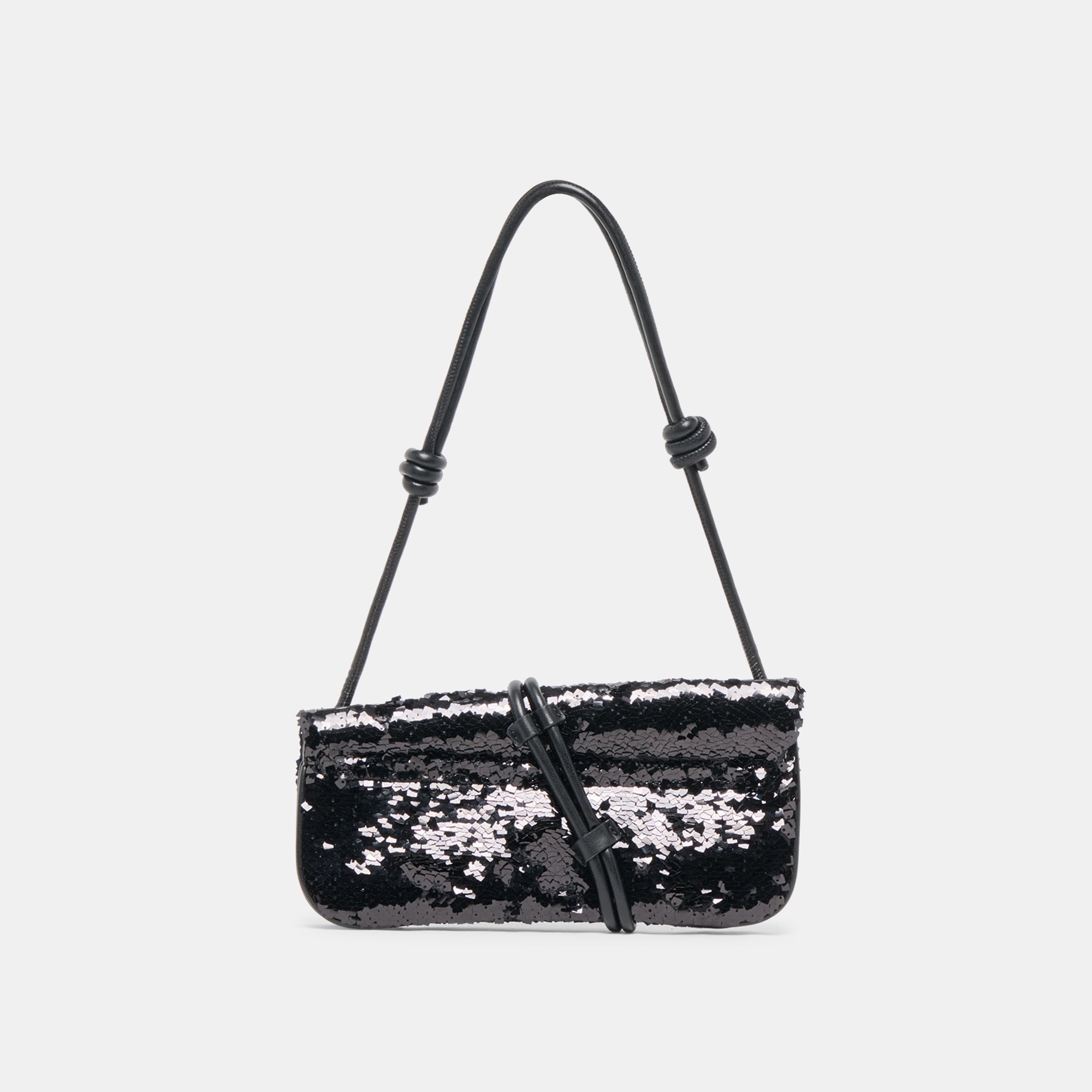 Alice Black Sequin Shoulder Bag