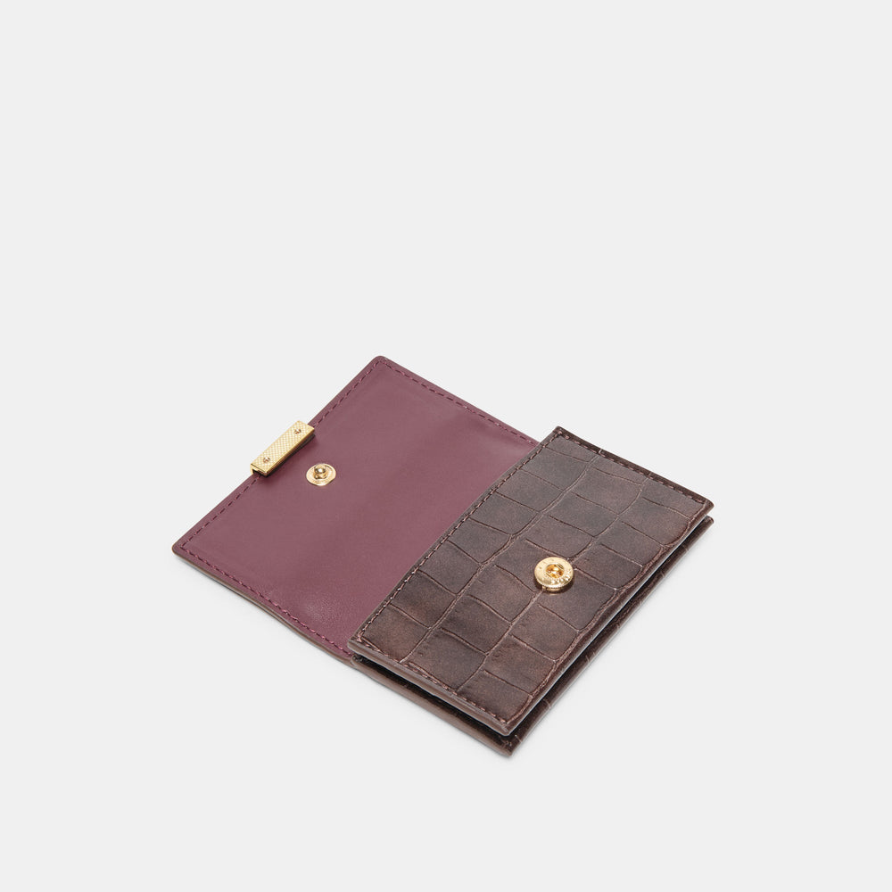 Mini-Me Brown Croco Stella Wallet
