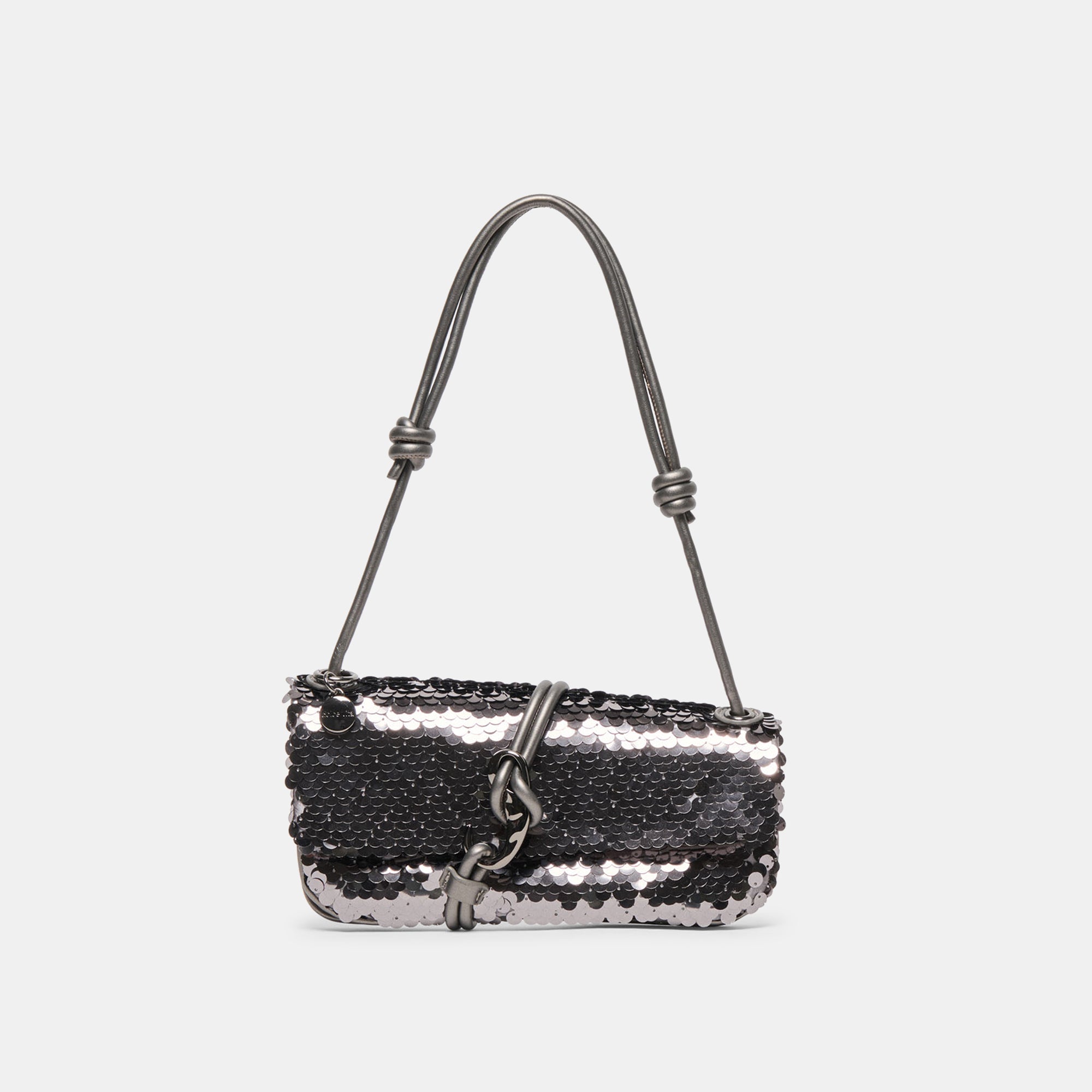 Alice Gunmetal Sequin Shoulder Bag