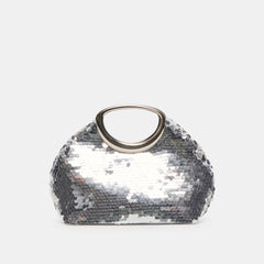Alina Silver Sequin Handbag