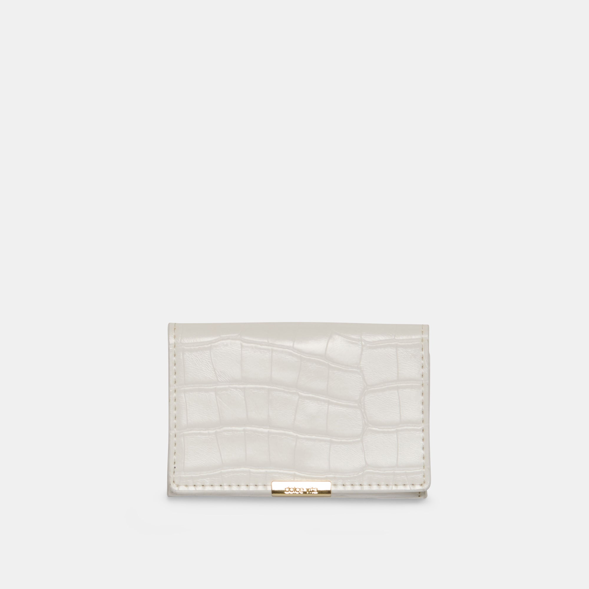 Mini-Me White Croco Stella Wallet