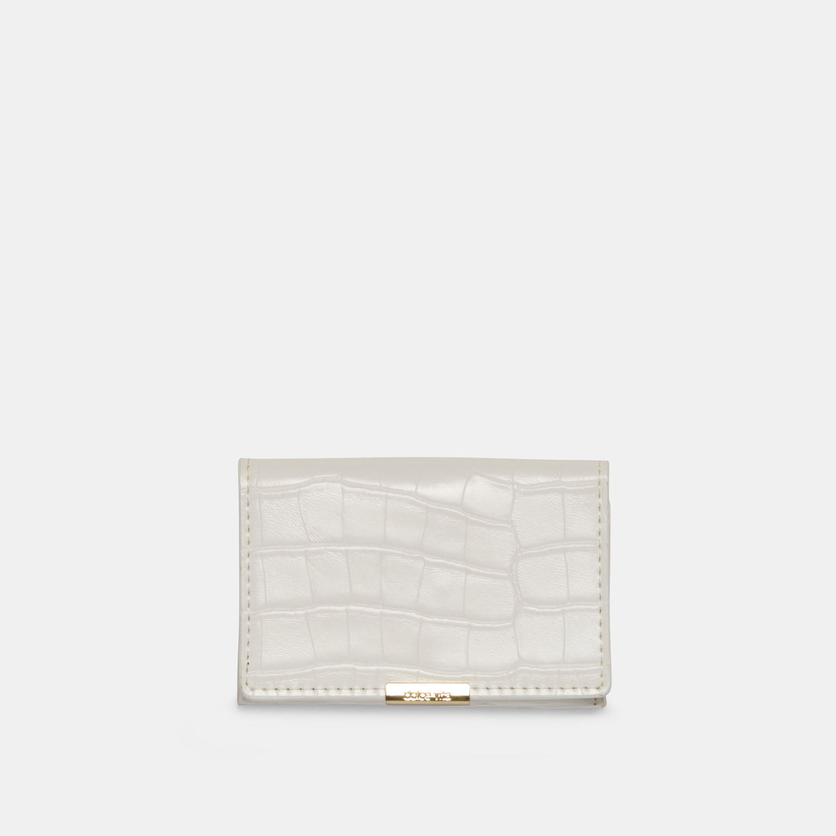 Mini-Me White Croco Stella Wallet