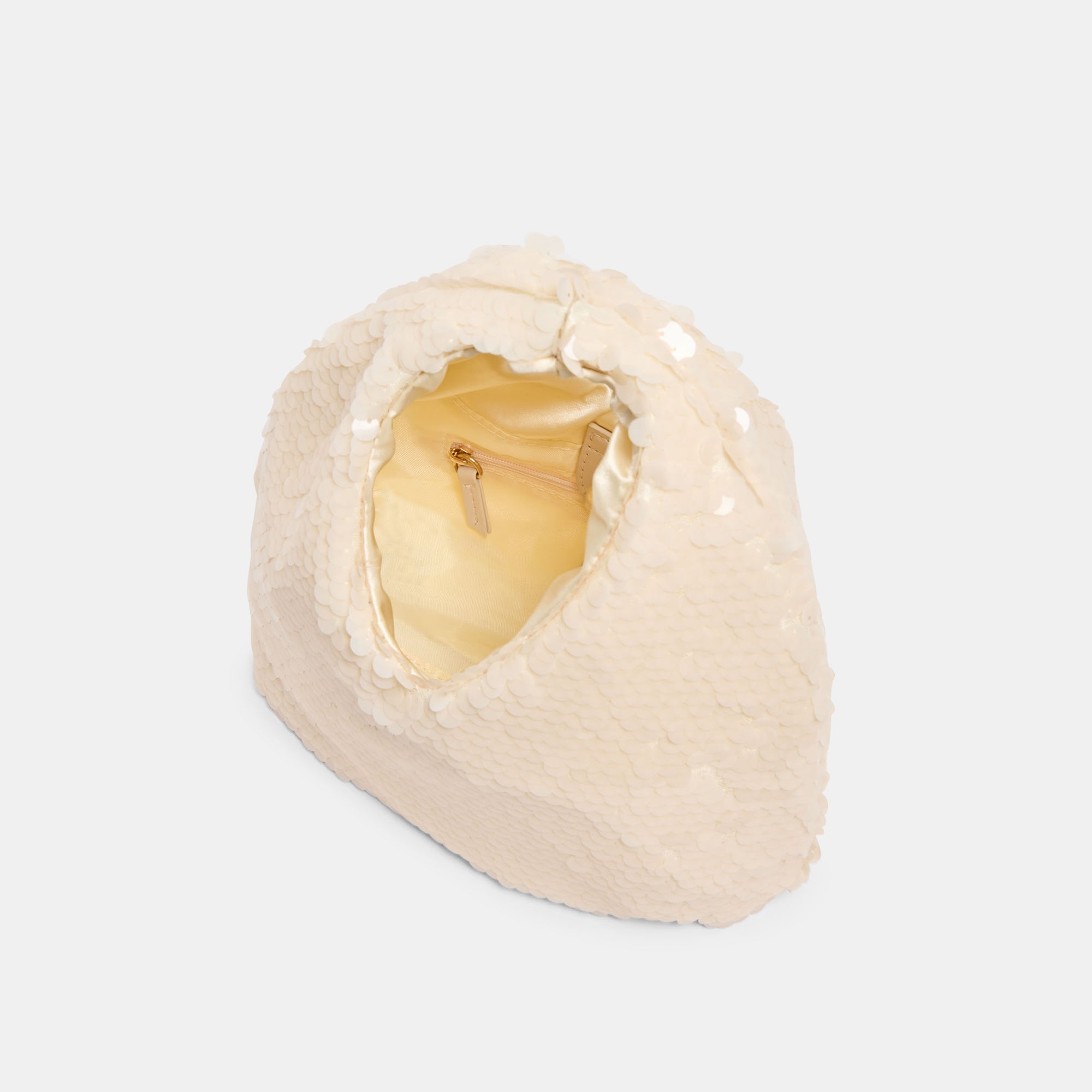 Dahlia Sequin Ivory Sequin Handbag