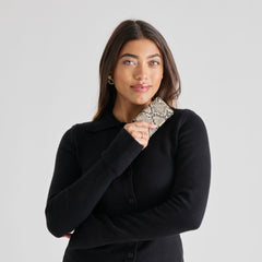 Mini-Me Black White Snake Stella Wallet