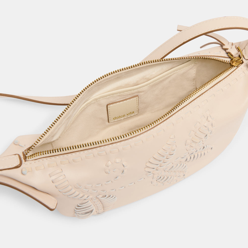 Lipari Creme Leather Crossbody