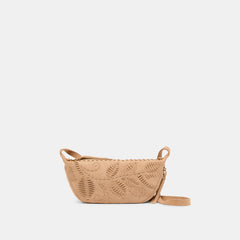 Lipari Beige Suede Crossbody