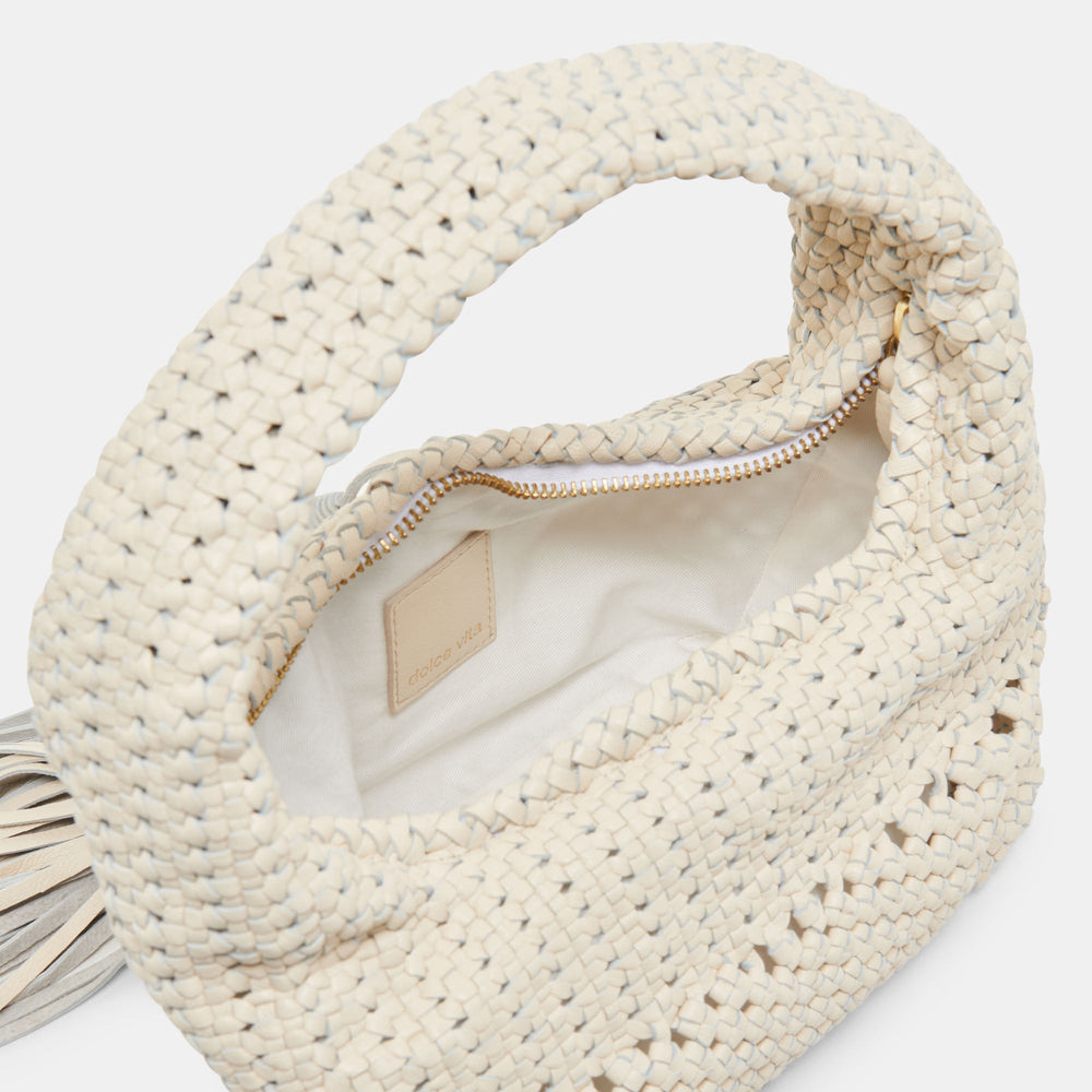 Zenia Bone Leather Handbag