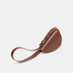 Sabine Brown Leather Shoulder Bag