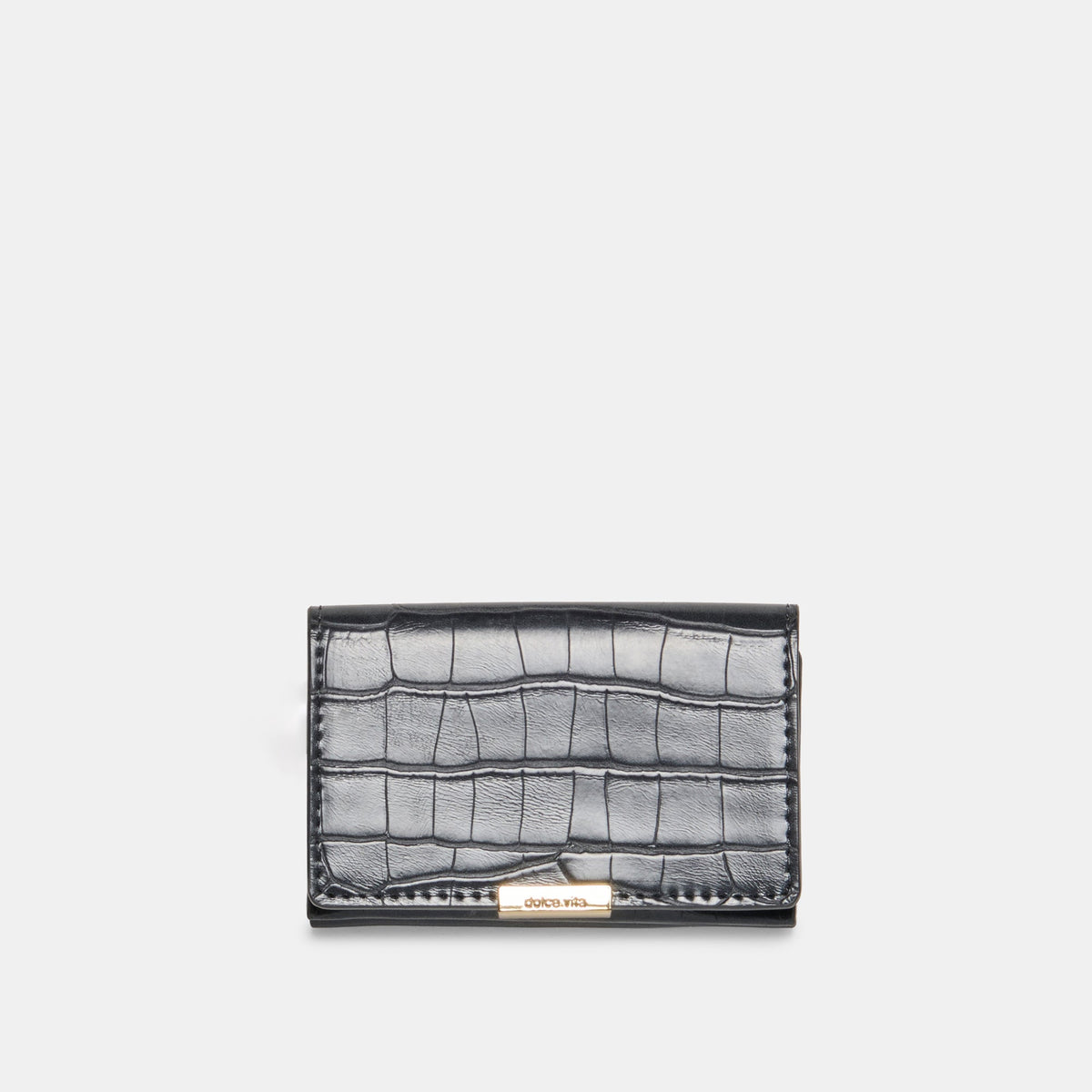 Mini-Me Grey Croco Stella Wallet