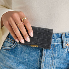 Mini-Me Grey Croco Stella Wallet