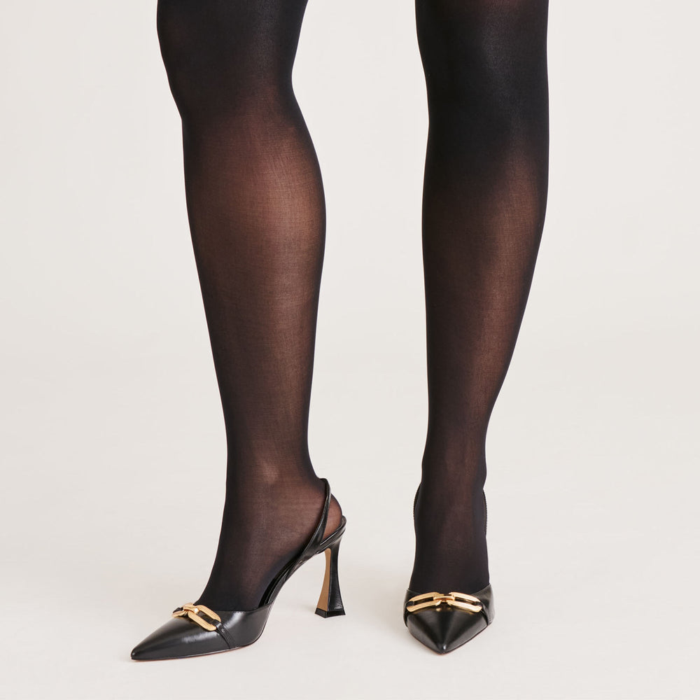 2-Pack Black Solid Tights