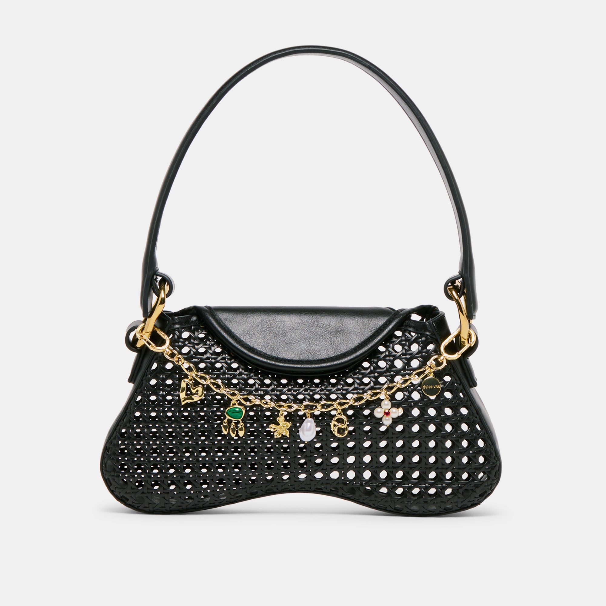 Pearl Gold Chain Bag Charm