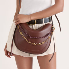 Rope + Chain Burgundy Multi Bag Charm