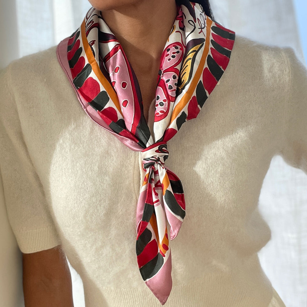 Fruit Pink Multi Scarf