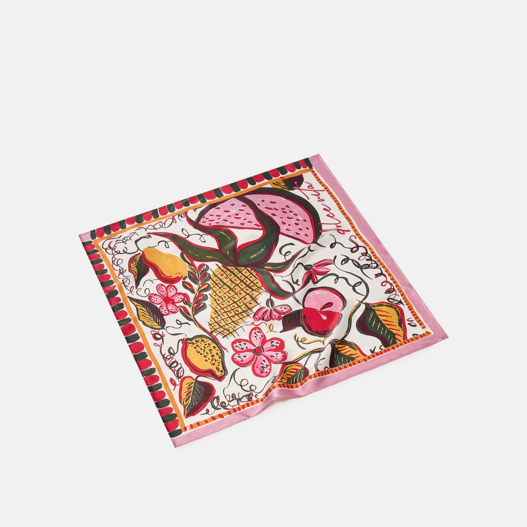 Fruit Pink Multi Scarf