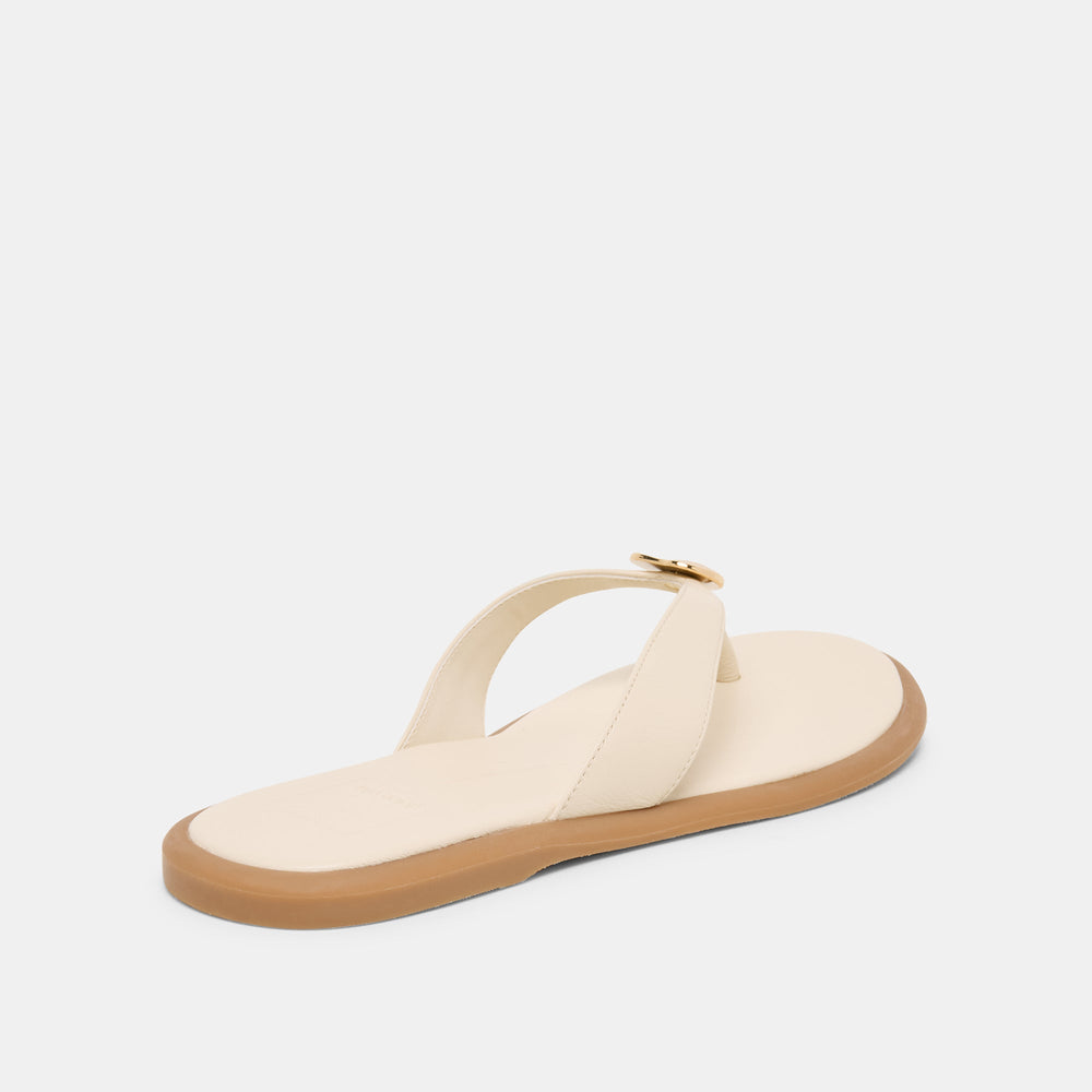 Jaina Bone Leather Sandals